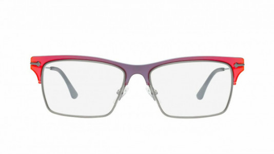 Mad In Italy Barbiere Eyeglasses, C02 - Mirrored Red/Orange