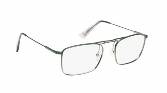 Mad In Italy Lonza Eyeglasses, Ruthenium & Green Army - C03