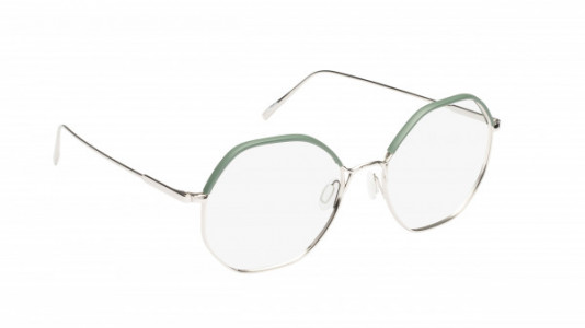 Mad In Italy Pendola Eyeglasses, Silver & Green Army Windsor - C01