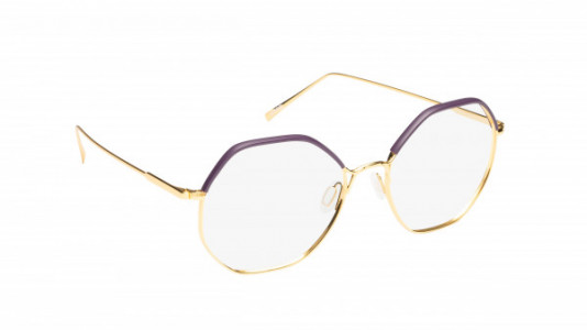 Mad In Italy Pendola Eyeglasses, Yellow Gold & Purple Windsor - C02