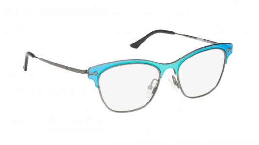 Mad In Italy Turandot Eyeglasses, Mirrored Green & Blue - C03