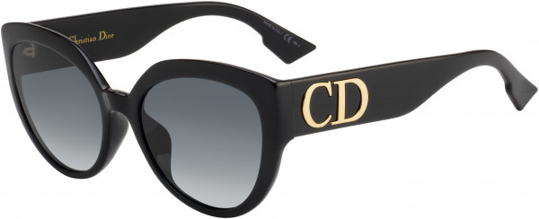 Christian Dior Ddiorf Sunglasses, 0807 Black