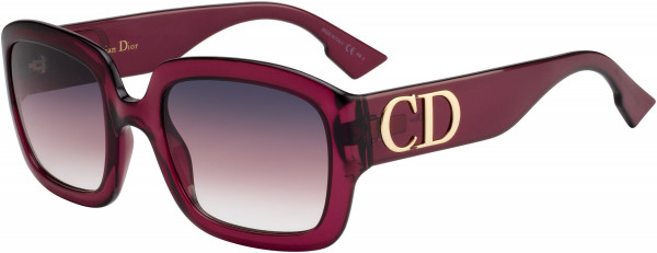 Christian Dior Ddior Sunglasses, 0LHF Opal Burgundy