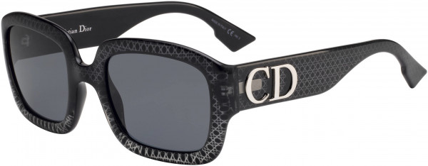 Christian Dior Ddior Sunglasses, 0PRN Silver Mirr Black