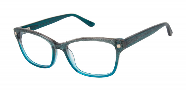 gx by Gwen Stefani GX813 Eyeglasses, Teal Glitter (TEA)