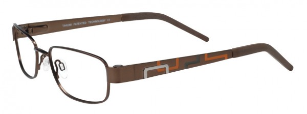 Takumi T9659 Eyeglasses, SATIN MEDIUM BROWN/ORANGE AND DI