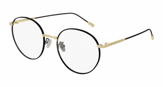 Bottega Veneta BV0214O Eyeglasses, 001 - BLACK with TRANSPARENT lenses