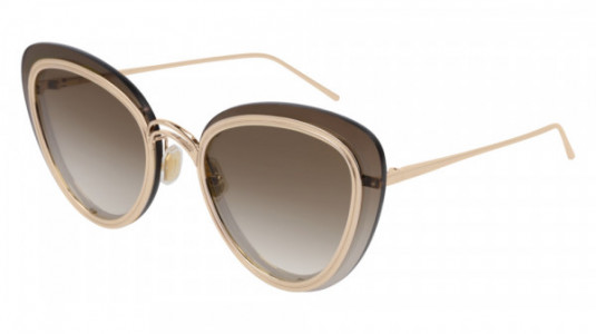 Boucheron BC0060S Sunglasses, 002 - GOLD with BROWN lenses