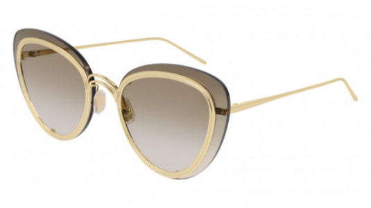 Boucheron BC0060S Sunglasses, 003 - GOLD with BRONZE lenses