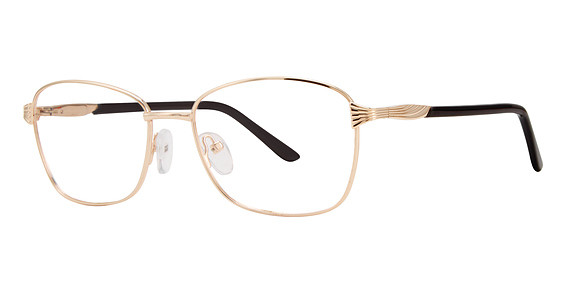 Modern Optical POETIC Eyeglasses, Gold/Black
