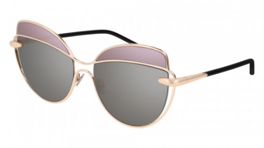 Pomellato PM0056S Sunglasses, 001 - GOLD with BLACK temples and GREY lenses