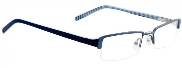 Takumi T9670 Eyeglasses, SATIN DARK SLATE BLUE/NAVY AND W
