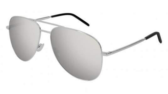 Saint Laurent CLASSIC 11 FOLK Sunglasses, 003 - SILVER with SILVER lenses