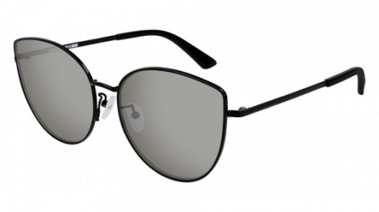 McQ MQ0184SK Sunglasses, 004 - BLACK with SILVER lenses