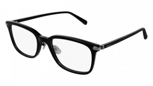 Brioni BR0054O Eyeglasses, 001 - BLACK with TRANSPARENT lenses