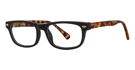 Modern Optical COWBOY Eyeglasses, Black/Brown Matte