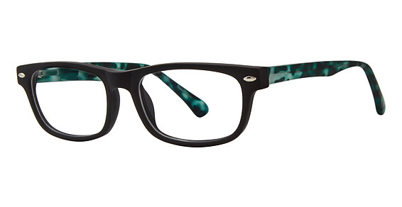 Modern Optical COWBOY Eyeglasses, Black/Green Matte