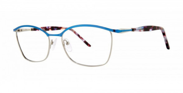 Modern Art A600 Eyeglasses, Matte Navy/Silver