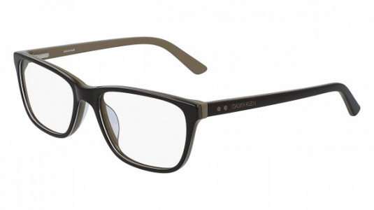 Calvin Klein CK19510 Eyeglasses, (203) DARK BROWN/BEIGE
