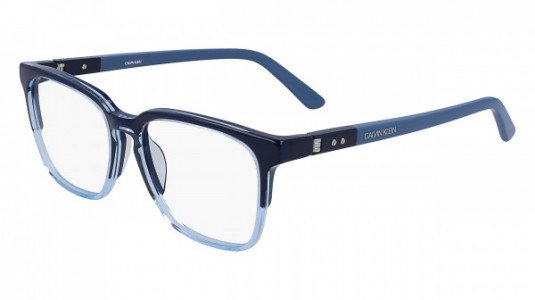 Calvin Klein CK19511 Eyeglasses, (449) CRYSTAL LIGHT BLUE/NAVY