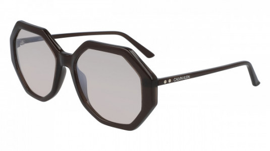 Calvin Klein CK19502S Sunglasses, (201) MILKY DARK BROWN