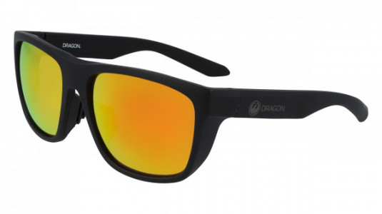 Dragon DR AERIAL ION Sunglasses, (022) MATTE BLACK WITH ORANGE ION  LENS
