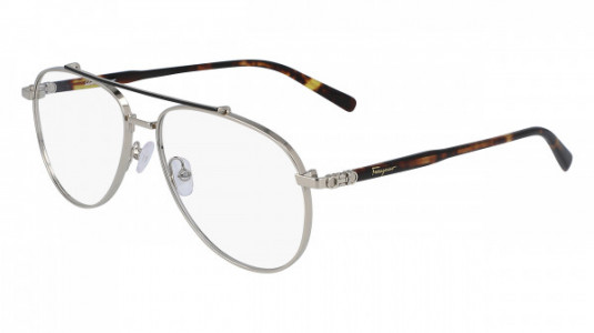 Ferragamo SF2184 Eyeglasses, (717) SHINY GOLD