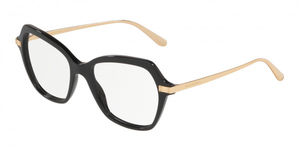 Dolce & Gabbana DG3311 Eyeglasses, 501 BLACK (BLACK)
