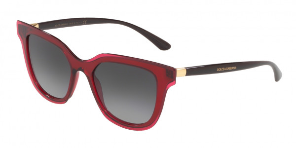 Dolce & Gabbana DG4362F Sunglasses, 32118G TRANSPARENT BORDEAUX (BORDEAUX)