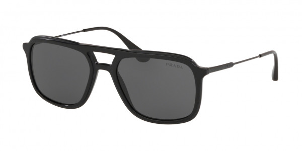 Prada PR 06VS CONCEPTUAL Sunglasses, 1AB1A1 CONCEPTUAL BLACK GREY (BLACK)