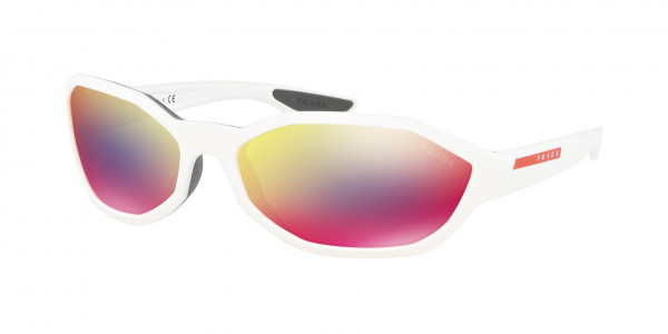 Prada Linea Rossa PS 04US ACTIVE Sunglasses, AAI9Q1 MATTE WHITE (WHITE)