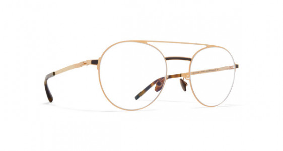 Mykita ERI Eyeglasses, CHAMPAGNE GOLD/DARK BROWN