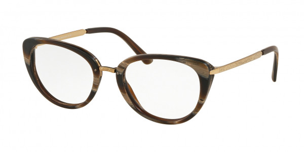 Ralph Lauren RL6179 Eyeglasses, 5727 DARK HORN VINTAGE EFFECT (BROWN)
