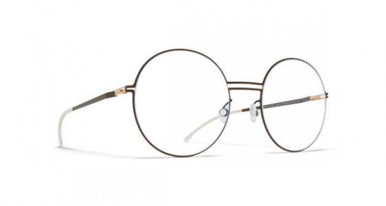 Mykita LOVISA Eyeglasses, CHAMPAGNE GOLD/CAMOU GREEN