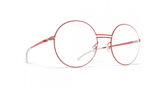 Mykita LOVISA Eyeglasses, SILVER/RUSTY RED