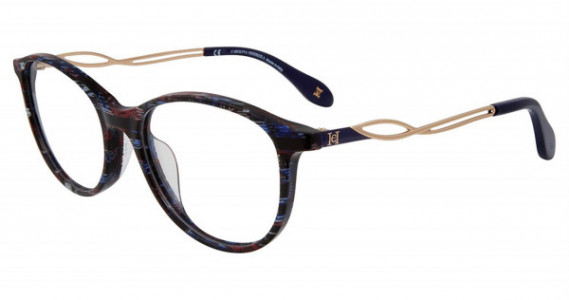 Carolina Herrera VHN590M Eyeglasses, Blue Multi 0AG2