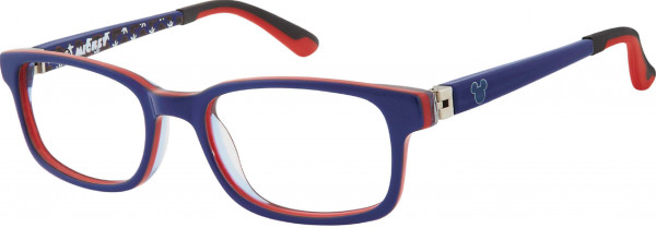 Disney Eyewear Mickey Mouse MME3 Eyeglasses, Blue / Red