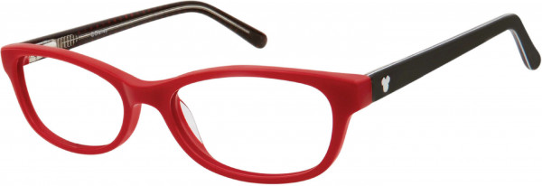 Disney Eyewear Minnie Mouse MEE4 Eyeglasses, Red / Black