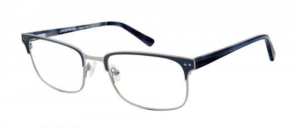 Union Bay UO138 Eyeglasses, GRY GREY/BLACK