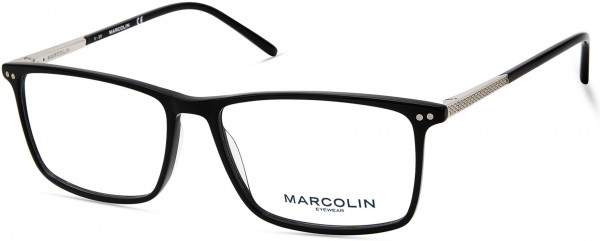 Marcolin MA3019 Eyeglasses, 001 - Shiny Black