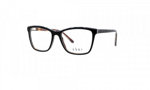 Uber Lancia Eyeglasses, Black