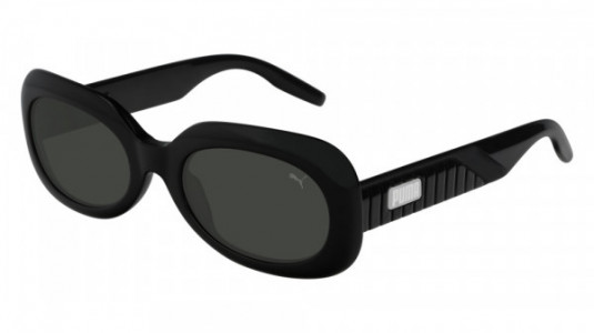 Puma PU0227S Sunglasses, 001 - BLACK with SMOKE lenses