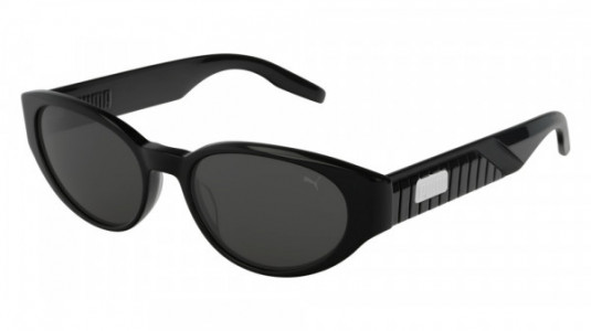 Puma PU0228S Sunglasses, 001 - BLACK with SMOKE lenses