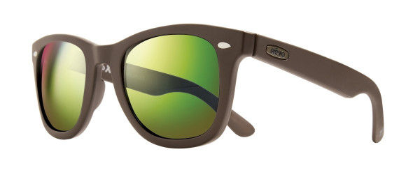 Revo FORGE Sunglasses, Matte Brown (Lens: Green Water)
