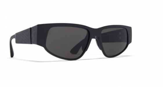Mykita Mylon CASH Sunglasses, MD1 PITCH BLACK - LENS: GREY SOLID