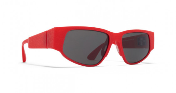 Mykita Mylon CASH Sunglasses, MD5 CRIMSON RED - LENS: GREY SOLID