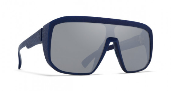 Mykita Mylon SHIFT Sunglasses, MD25 NAVY BLUE - LENS: SILVER FLASH SHIELD