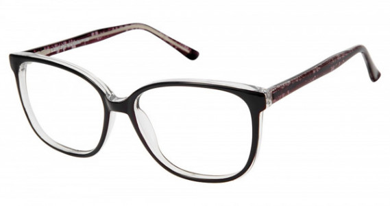 New Globe L4081-P Eyeglasses, BLACK/CRYS