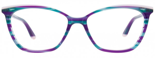 EasyClip EC511 Eyeglasses, 050 - Teal & Violet Marbled & Light Lilac