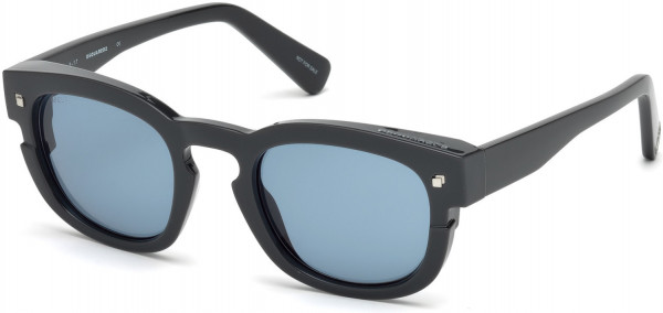 Dsquared2 DQ0268 New Andy Sunglasses, 20V - Dark Gray / Blue Lenses